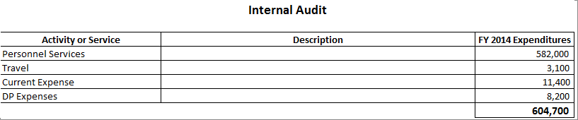 Internal Audit Detailed Purposes